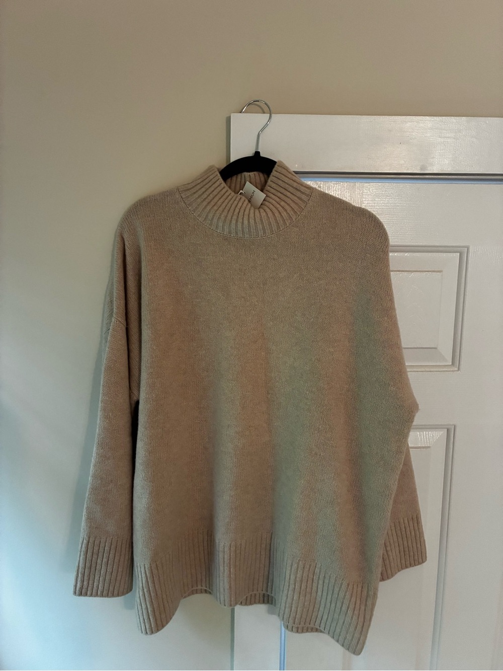 Reserved Premium Wool Ribbed Turtleneck - Light Beige